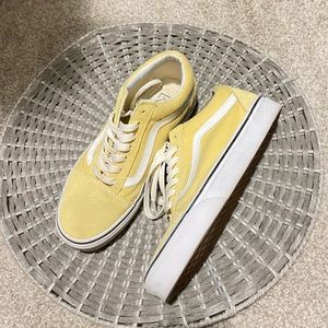 VANS YELLOW OLD SCHOOL SHOES SNEAKERS